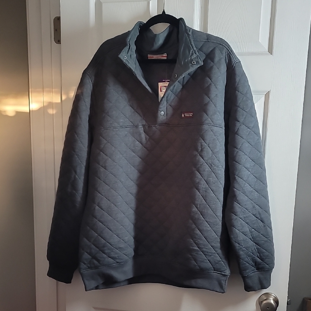 Men's Quilted Buckeyes 1/4 Button Down